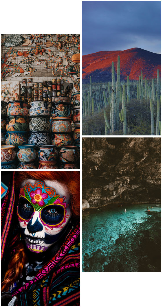 4 images of Mexico